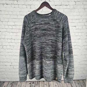 Weatherproof Vintage Sweater Men XL Gray Knit Crewneck Pullover Winter